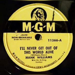 Download track I'll Never Get Out Of This World Alive Hank Williams