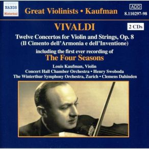 Download track (19) [Louis Kaufman, The Winterthur Symphony Orchestra, Clemens Dahinden] Concerto No. 7 In D Minor, RV242- I. Allegro Antonio Vivaldi