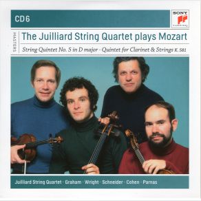 Download track Mozart: String Quintet No. 5 In D Major K593 - 2 Adagio Juilliard String Quartet