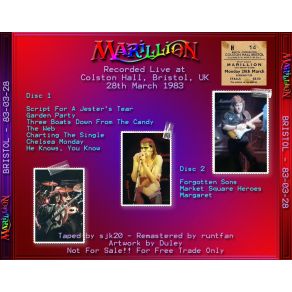 Download track Script For A Jesters Tear Marillion