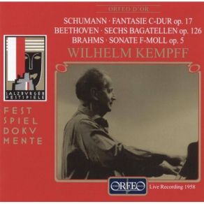 Download track 14. Brahms - Klaviersonate Nr. 3 F-Moll Op. 5: V. Finale. Allegro Moderato Ma Rubato Wilhelm Kempff