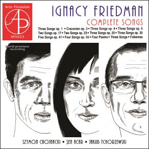 Download track Three Songs Op. 5 No 1 - Song Of A Maiden By The Pond Szymon Chojnacki