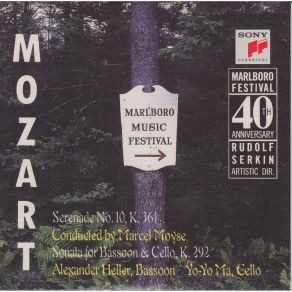 Download track Sonata In B - Flat Major For Bassoon And Cello, K. 292 I. Allegro Yo - Yo Ma, Members Of The Marlboro Festival Orchestra, Alexander Heller