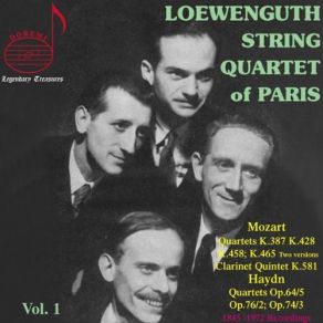 Download track String Quartet No. 16 In E-Flat Major, K. 428: III. Menuetto & Trio. Allegro Loewenguth Quartet