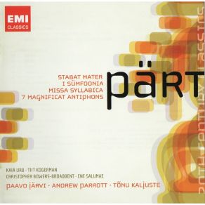 Download track 3. Missa Syllabica - II. Gloria Arvo Pärt