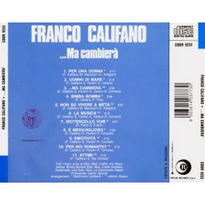 Download track Non So Vivere A Meta Franco Califano