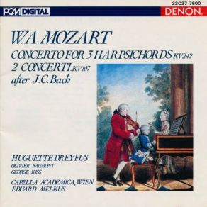 Download track 2. Concerto In F Major KV 242 -Lodron- For 3 Harpsichords Orchestra - 2. Adagio Mozart, Joannes Chrysostomus Wolfgang Theophilus (Amadeus)