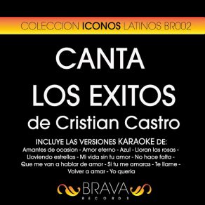 Download track Volver A Amar (Karaoke Version) [Originally Performed By Cristian Castro] Brava HitMakers