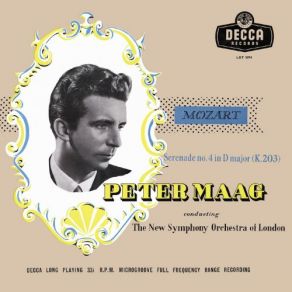 Download track Serenade No. 4 In D Major, K. 203: 1. Andante Maestoso - Allegro Assai' Symphony Orchestra, Peter Maag