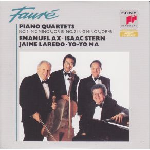 Download track Quartet No. 1 In C Minor For Piano, Violin, Viola And Cello, Op. 15 IV. Allegro Molto Yo - Yo Ma, Emanuel Ax, Isaac Stern