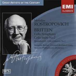 Download track Cello Symphony Op. 68: I. Allegro Maestoso Mstislav Rostropovich